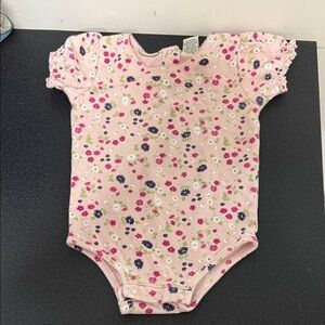Cherokee Pink Floral Kids Bodysuit Y2K